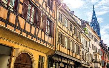 Historic architecture in Strasbourg, France